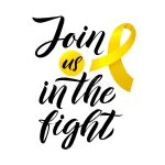 vector-calligraphy-poster-yellow-awareness-ribbons-sarcoma-cancer-illustration-116249202